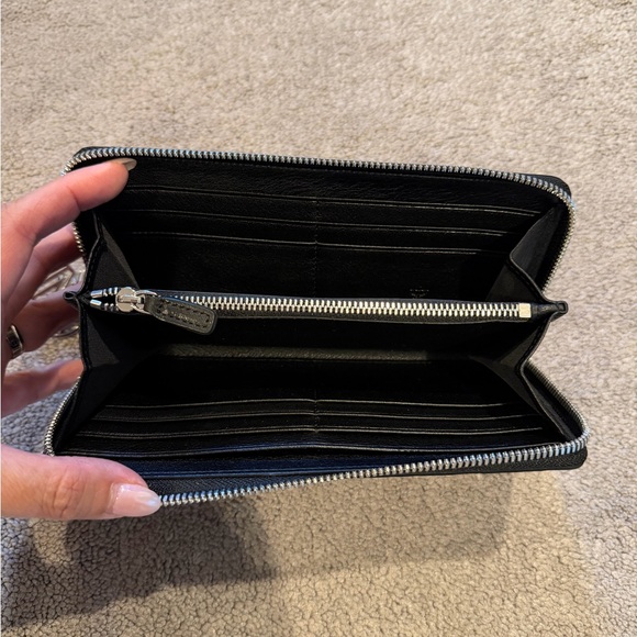 MCM Black Logo Embossed Wallet - Picture 2 of 3